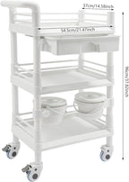 Salon Storage Cart, 3 Tier Rolling Beauty Organizer - Image 2