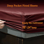 SONORO KATE Bed Sheet Set Super Soft Microfiber 1800 Thread Count Luxury - Image 3