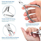 Professional Manicure Tools Set, Stainless Steel Cuticle Nipper, Upgrade Gel - Image 2