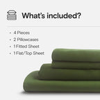 DOZ Sheet Set, 100% Viscose derived from Bamboo, Organically Grown, Buttery Soft - Image 2