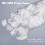 Disposable Ear Covers – 200 Pcs Soft Elastic Plastic Ear Caps - Image 2