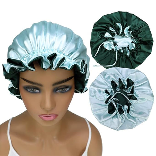 Adjustable Silk Satin Bonnet Hair Care Caps by Sugarmelon