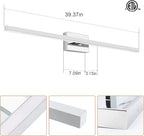 VOLISUN Modern Over Mirror Chrome Bar Vanity Light - Image 6