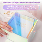 CLEAN SKIN CLUB Prism Box for Clean Towels XL – Acrylic Bathroom Storage - Image 4