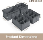 VERONLY Cosmetic Storage Bins Makeup Organizer, Adjustable Multifunction - Image 3