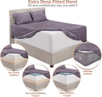 Hearth & Harbor Bed Sheets, Luxury Soft 6 Piece Bed Sheet Set Extra Deep Pocket - Image 3