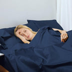 2-Pack Cotton TwinXL Flat Sheet Only, 600 Thread Count 100% Egyptian Cotton Top - Image 6
