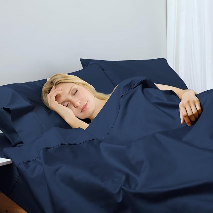 2-Pack Cotton Cal King Flat Sheet Only, 600 Thread Count 100% Egyptian Cotton - Image 6