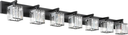 Aipsun Black Vanity Light Crystal Bathroom Lighting Fixtures Modern Bathroom by Aipsun
