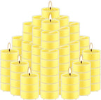 3.5-Hour 100Pack Yellow Tealight Candles, Outdoor and Indoor Summer Scented - Image 2