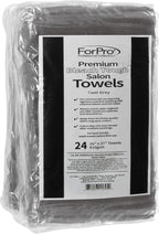 ForPro Professional Collection Premium Bleach Tough Salon Towels, Cool Grey - Image 2