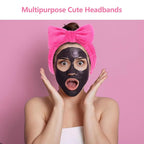 Ondder 8 Pcs Pink Spa Headband Microfiber Makeup & Face Wash Headbands - Image 5