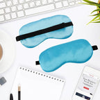 2 PCS Blue Silk Sleep Mask - Image 7
