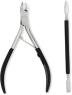 Amazon Basics Cuticle Nipper and Pusher Set, Manicure and Pedicure Nail Care - Image 3