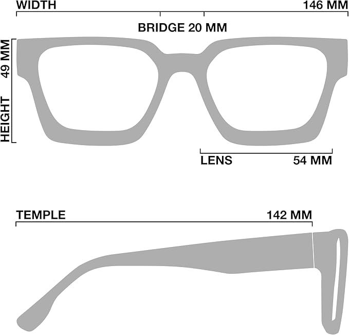 livho Oversized Eyewear Frame for Woman and Men - Image 4