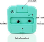 Lamisola Small Battery Operated Analog Alarm Clock, Travel Clock, Quieter - Image 5