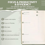 Productivity 3-month Planner Undated Daily Weekly Monthly Planner - Image 2
