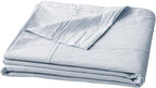 BESTOUCH Flat Sheet Only 100% Washed Cotton Linen Feel Wrinkle-Free, by BESTOUCH