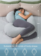INSEN Cooling Pregnancy Pillow, Maternity Pillow - Image 7