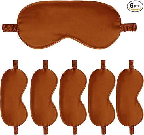6PACK Silk Sleep Mask Satin Eye Masks Blackout Silky Eyeshade Cover Soft by WJingYiJia