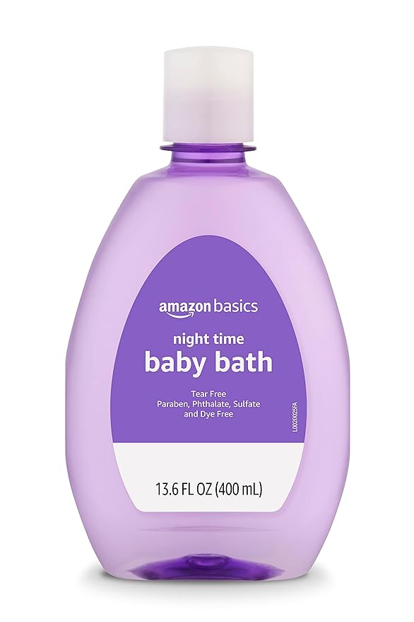 Amazon Basics Tear-Free Night-Time Baby Bath, Lightly Scented, 13.6 Fl Oz by AmazonBasics