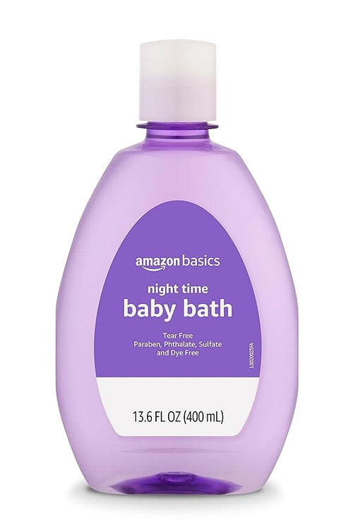 Amazon Basics Tear-Free Night-Time Baby Bath, Lightly Scented, 13.6 Fl Oz - Image 2