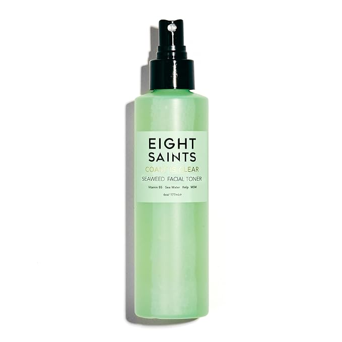 Eight Saints Coast is Clear Seaweed Anti Aging Face Toner, Alcohol Free Toner by EightSaintsSkincare