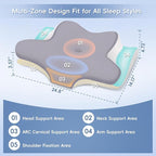 Cervical Neck Pillow, Memory Foam Pillows - Image 3