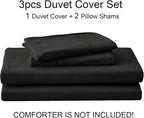 PURE ERA Jersey Knit Duvet Cover Set 100% T-Shirt Cotton Super Soft Comfy 3pc - Image 7