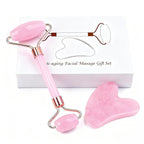 Jade roller and gua sha, facial roller, women's skincare tool, self-care gift by Werncy