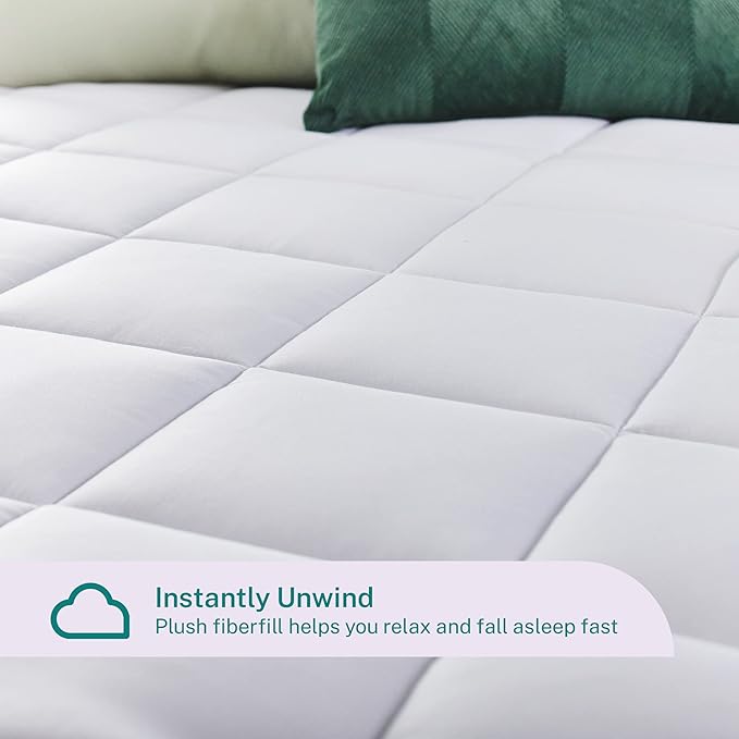 Sleep Innovations Dual Layer 4 Inch Memory Foam Mattress Topper, California - Image 5