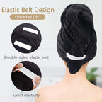 SUNLAND Microfiber Hair Towels Anti Frizz Hair Drying Towel Super Absorbent - Image 7