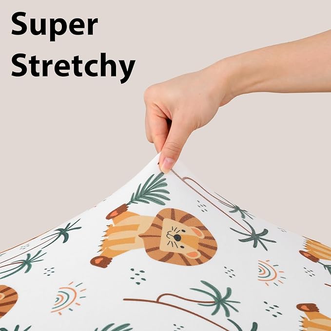 Baby Mini Crib Sheets Boy, Portable 38”x26” Pack and Play Sheets Fitted - Image 5