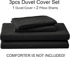 PURE ERA Jersey Knit Duvet Cover Set 100% T-Shirt Cotton Super Soft Comfy 3pc - Image 7