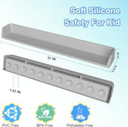 Longer Bathtub Splash Guard for Tub Kids, Bathtub Water Guards Play Shelf for - Image 2