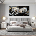 White Orchid Canvas Wall Art - Image 7