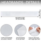 128 Pieces Disposable Spa Facial Headbands Stretch Non-Woven Facial Headband - Image 2