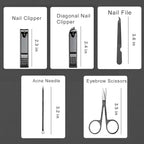 Nail Clipper & Grooming Set, 10-Piece Manicure Set, Nail Care Kit - Image 8