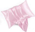 Satin Pillowcases with Zipper （20x36）, King Size Pillowcases Set of 2 by HommxJF