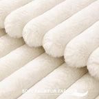 Pallene Faux Fur Plush Throw Pillow Covers 16x16 Set of 2, Luxury Soft Fluffy - Image 2