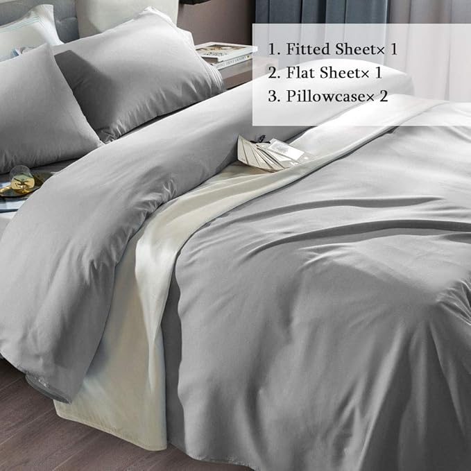 SONORO KATE Bed Sheet Set Super Soft Microfiber 1800 Thread Count Luxury - Image 2