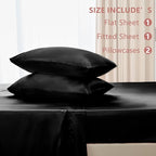 CozyLux Satin Sheets Cal King Sheet Set - Image 6