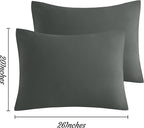 NTBAY Standard Pillow Cases Set of 2, 2 Pack Brushed Microfiber 20x26 Pillow - Image 6