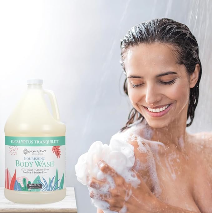 Ginger Lily Farms Botanicals Nourishing Body Wash, Eucalyptus Tranquility - Image 6