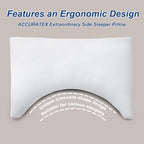 ACCURATEX Side Sleeper Pillow for Side and Back Sleepers-100% Cotton Cover - Image 2