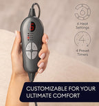 GENIANI Electric Heating Pad for Back Pain & Cramps Relief, Electric Throw - Image 2
