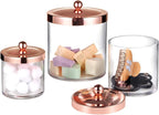 SheeChung 3-Pack Plastic Apothecary Jars - Image 2