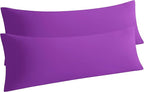 NTBAY Body Pillow Cases Set of 2, 2 Pack Brushed Microfiber Pillow Cases by NTBAY