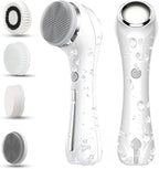 Facial Cleansing Brush, 2 in 1 Ｗaterproof IPx7 Facial Spin Scrubber Set by Unknown