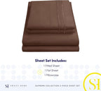 Twin Sheets - Breathable Luxury Sheets - 1800 Supreme Collection Extra Soft - Image 4